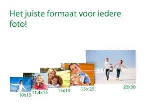 Voor iedere foto het juiste formaat!