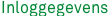Inloggegevens